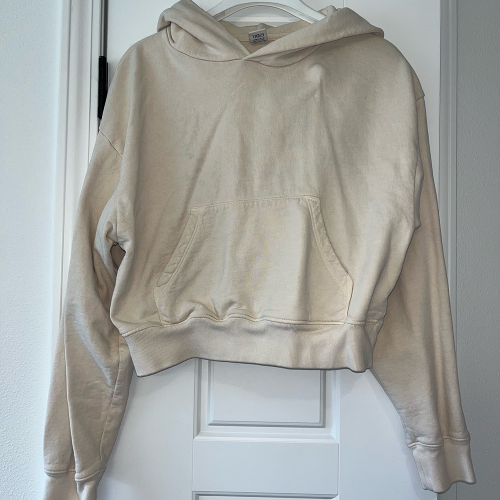 Sporty & Rich Cream Hoodie Sweater